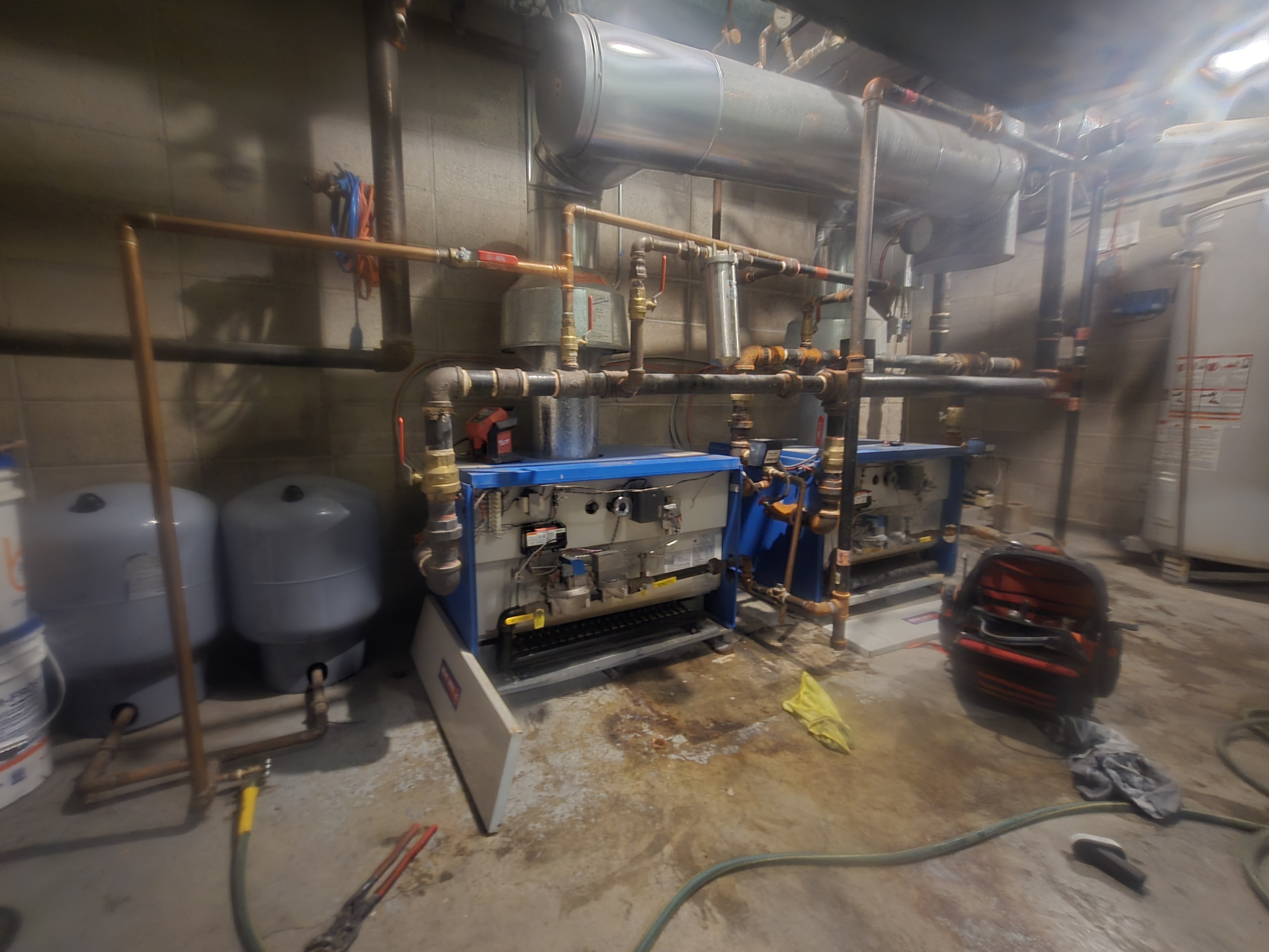 Finished under-sink plumbing supply lines